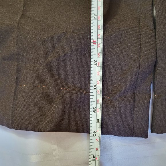 SUZY SHIER WOMEN'S DRESS FORMAL WEAR PANTS SIZE 11/12 BROWN OFFICE WEAR STYLE - Picture 10 of 11